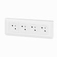 LEGRAND - Kit 4 prises 2P+T encastrables - Mosaic Link - Blanc - 16A - vignette