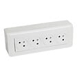 LEGRAND - Kit 4 prises 2P+T 45° MOSAIC LINK - Blanc - 16A - vignette
