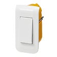 LEGRAND - Kit interrupteur Mosaic étroit 10A - plastique - Blanc - vignette