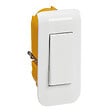 LEGRAND - Kit interrupteur Mosaic étroit 10A - plastique - Blanc - vignette