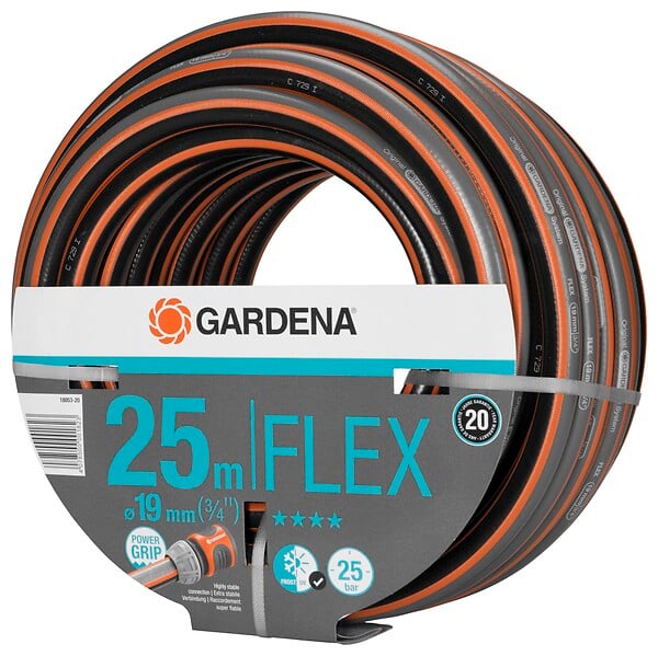 GARDENA - Tuyau d'arrosage Comfort Flex 25m 19mm - Gris/Orange - L.25m - large