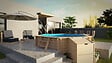 SUNBAY - Piscine en bois Mangue - Hexagonale - 4m - vignette