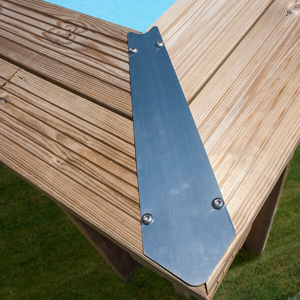 SUNBAY - Piscine en bois Pin Sylvestre Violette 2 - Diam.500xH.127cm - large