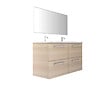VIF - Meuble double vasque MOOV - Chêne clair - L120xP45cm - vignette