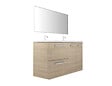 VIF - Meuble de salle de bain - Chêne clair - L120xP45cm - vignette