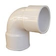 WAVIN - Coude PVC évacuation bâtiment FF 87°30 DN40 couleur blanc - vignette