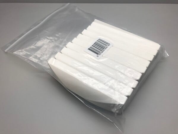 10 bouchons pour lisse PVC - 80x30mm - large