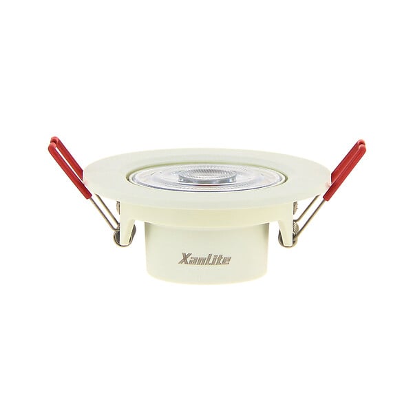XANLITE - Spot LED encastrable orientable - Plastique - Blanc - 4,5W - large