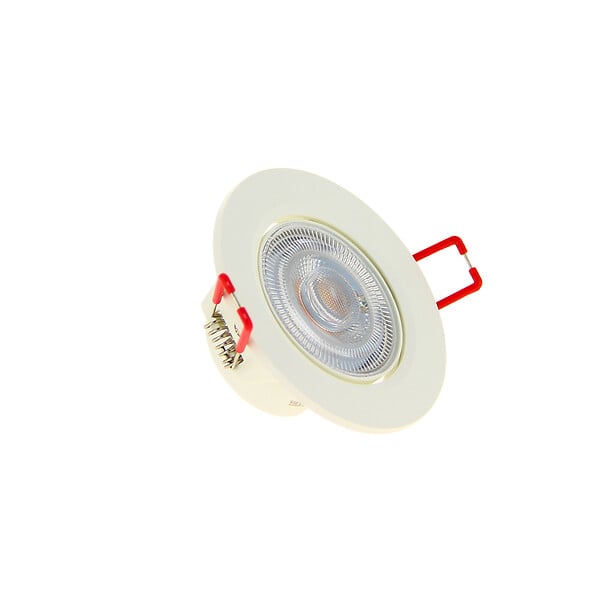 XANLITE - Spot LED encastrable orientable - Plastique - Blanc - 4,5W - large
