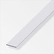 ALFER - Plat 25mm aluminium anodisé argent 1m - vignette