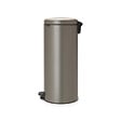BRABANTIA - Poubelle à pédale Newicon - Platine - 30L - vignette