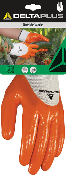 DELTA PLUS - Gants de récolte et jardinage - Nitrile - Taille 9 - large