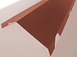 ONDOMETAL - Faîtière crantée double pan acier galva rouge 210cm - vignette