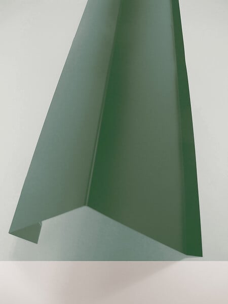 ONDOMETAL - Rive sur mur acier galva 1045 - Vert - 210cm - large