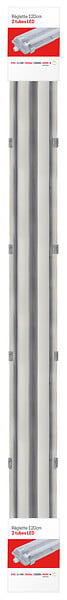 GEFOM - Réglette LED étanche 120cm 2x18W 3800lm IP65 - large