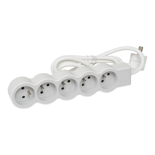 LEGRAND - Multiprise 5 prises câble 1,5 mètre et 1mm² de section - large