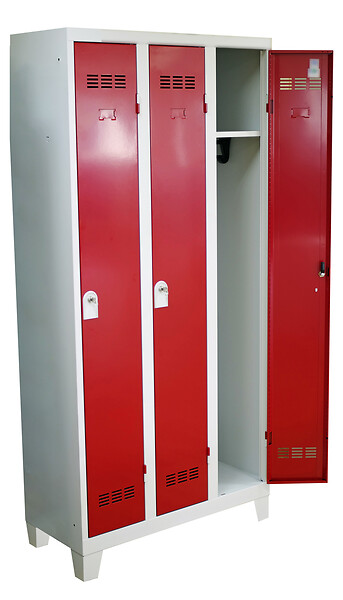 P.HENRY - Vestiaire acier 3 cases - Industrie propre - L90cm - large