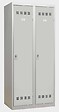 P.HENRY - Vestiaire acier industrie salissante 2 cases gris perle - vignette