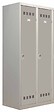 P.HENRY - Vestiaire acier industrie salissante 2 cases gris perle - vignette