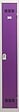 P.HENRY - Vestiaire 1 case acier industrie propre gris-prune - 180cm - vignette
