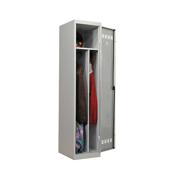P.HENRY - Vestiaire 1 case gris perle - Acier - 50x40x180cm - large