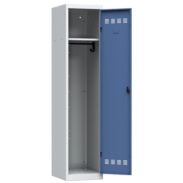 P.HENRY - Vestiaire acier 1 case - Propre - Gris perle bleu - L.30cm - large