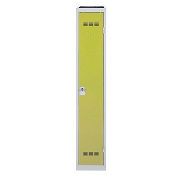 P.HENRY - Vestiaire industriel acier 1 case Gris perle et anis L30cm - large