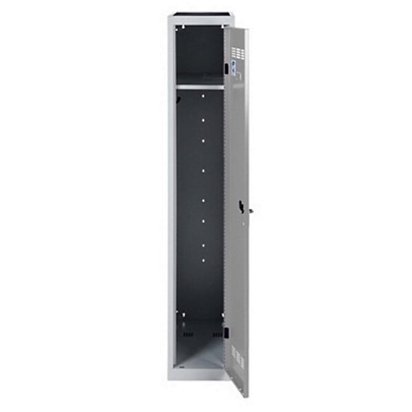 P.HENRY - Vestiaire métallique 1 case - Acier - Gris perle - H180cm - large