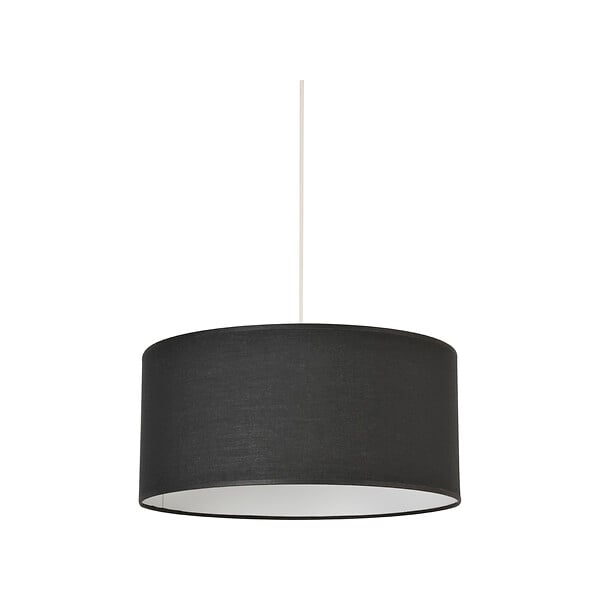 COREP - Suspension cylindrique coton - Noir - E27 100W - large