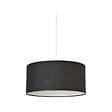 COREP - Suspension cylindrique coton - Noir - E27 100W - vignette