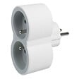 LEGRAND - Fiche multiprise 2 prises frontales - Blanc et gris - vignette