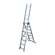 HAILO - Échelle transformable 3 plans aluminium - H.196-420cm - vignette