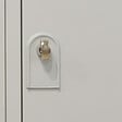 P.HENRY - Vestiaire acier 4 colonnes 2 cases - Gris perle - H 180cm - vignette