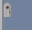 P.HENRY - Vestiaire acier 2 cases - Gris perle et bleu - 180cm - vignette