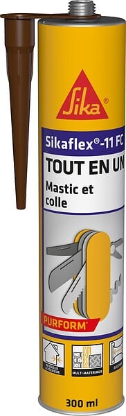 SIKA - Mastic-colle élastique multi usages Sikaflex 11FC - Marron - 300ml - large