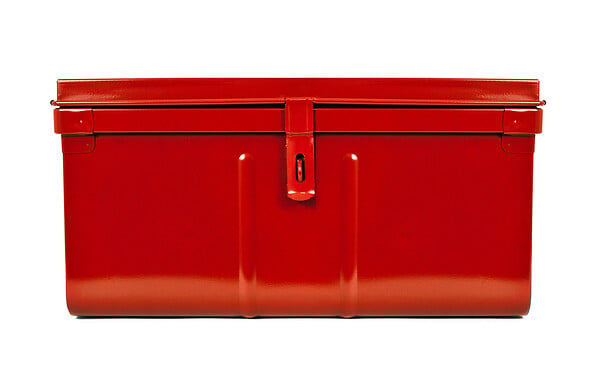 P.HENRY - Coffre - Métal - Rouge - 42x57x29cm - 60L - large