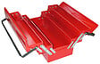 P.HENRY - Boîte à outils dépliante - Acier - 5 compartiments - Rouge - vignette