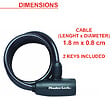 MASTER LOCK - Câble antivol acier 1.8mx8mm - vignette