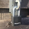 MASTER LOCK - Cadenas haute sécurité à clé acier-zinc 49mm anse d.8xh.38mm 4 clés - vignette