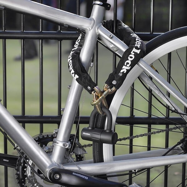 MASTER LOCK - Chaîne antivol vélo avec mini U - large