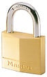 MASTER LOCK - Cadenas à clé laiton massif 40mm anse d.6xh.22mm 4 goupilles - vignette
