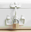 MASTER LOCK - Cadenas à clé laiton massif 40mm anse d.6xh.22mm 4 goupilles - vignette
