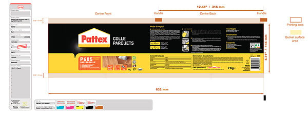 PATTEX - Colle élastique pour parquet P685 - 7 kg - large