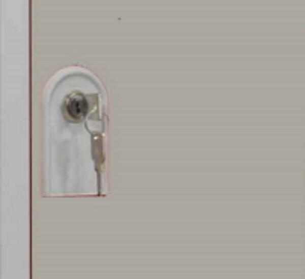 P.HENRY - Vestiaire 3 colonnes 12 cases acier gris perle - large