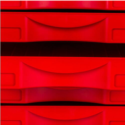 Module de rangement métal 12 tiroirs - Noir - 72x39x30cm - large
