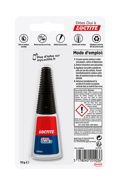LOCTITE - Colle cyanoacrylate - Super Glue-3 Précision Max - 10g - large