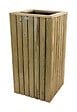 SOLID - Bac à fleurs Splendid en bois - 150L - 78x39,5x39,5cm - vignette