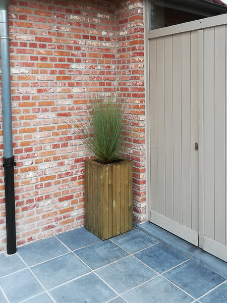 SOLID - Bac à fleurs Splendid en bois - 150L - 78x39,5x39,5cm - large
