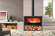 PANADERO - Poêle à bois acier Allegro - Anthracite - 8.9kW - vignette