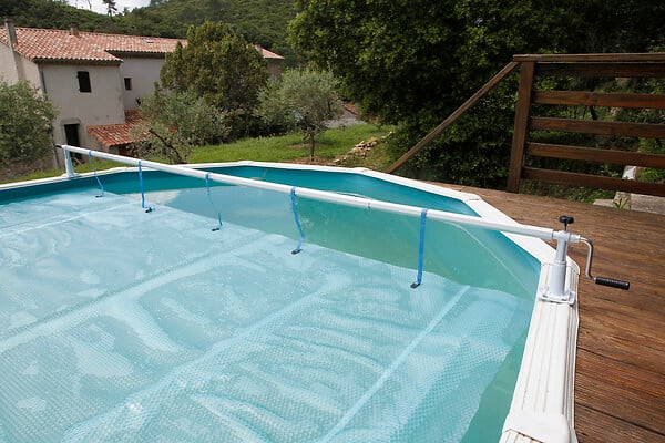 UBBINK PIS - Enrouleur de bâche à bulles aluminium. longueur max 5.50m XTRA - large